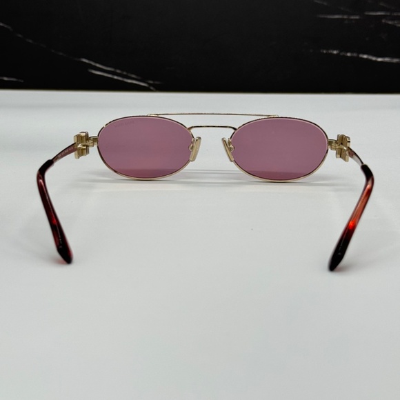 NEW MU54ZS ZVN50D MIU MIU WOMEN SUNGLASSES MU 54ZS ZVN50D GOLD SMU54Z MIU MIU - Picture 6 of 10